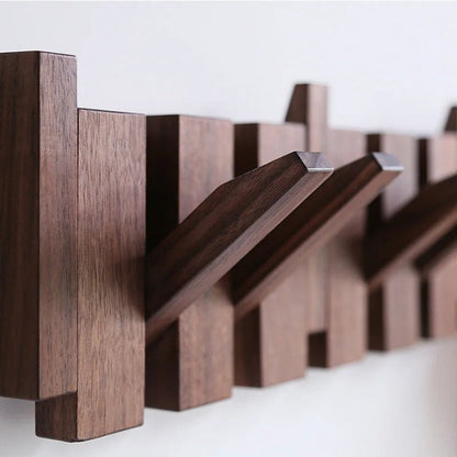 Niki | Wooden wall hook rack, piano key design
