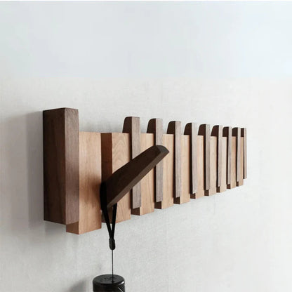 Niki | Wooden wall hook rack, piano key design