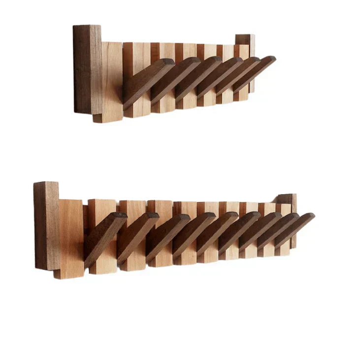 Niki | Wooden wall hook rack, piano key design