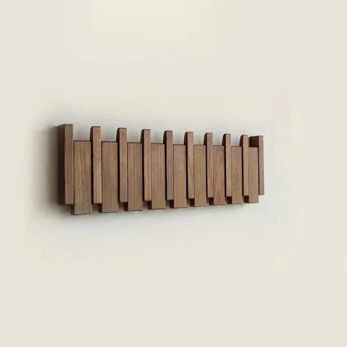 Niki | Wooden wall hook rack, piano key design
