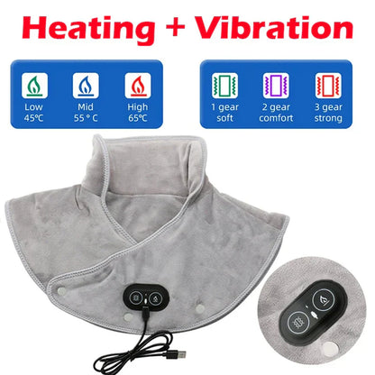 Niki | Warm Neck and Shoulder Massager USB Heating Pad with Vibration
