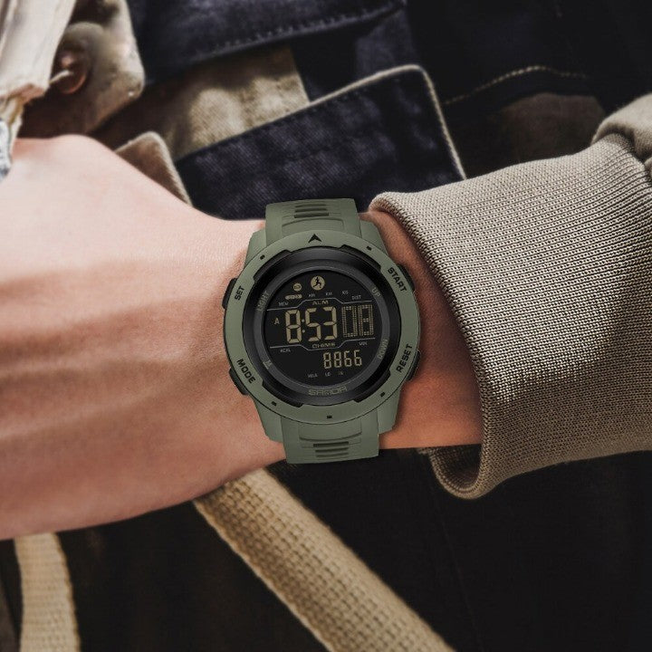 Niki | Waterproof Military Pedometer Digital Watch