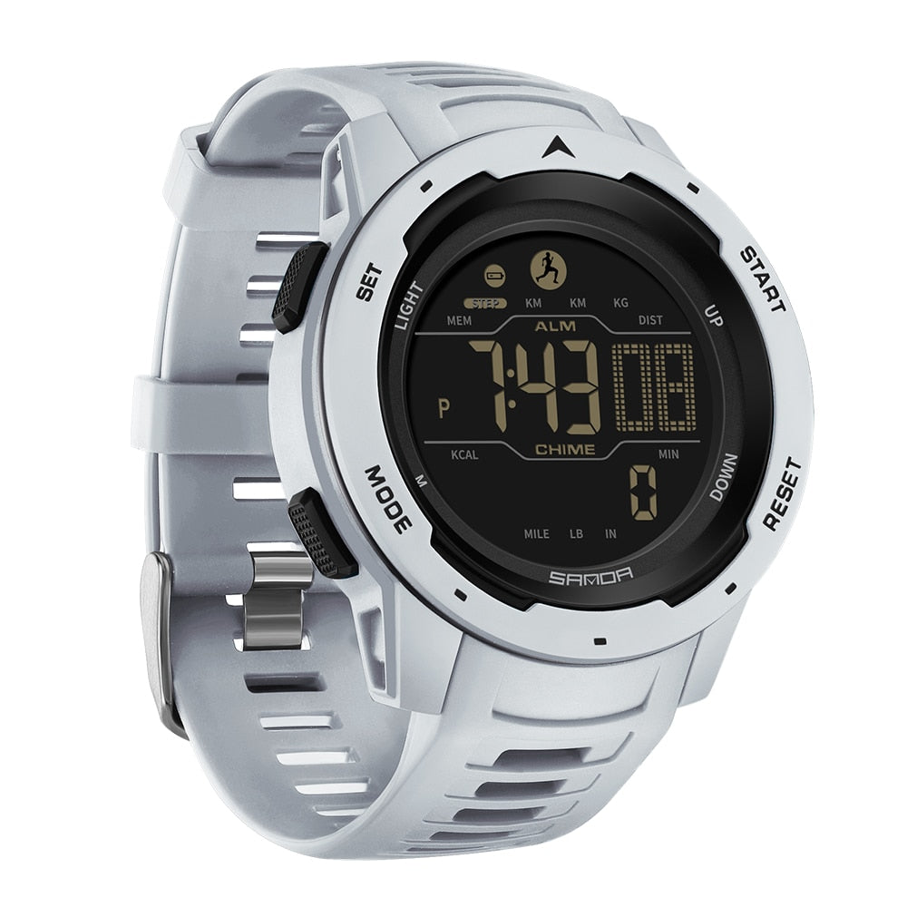 Niki | Waterproof Military Pedometer Digital Watch