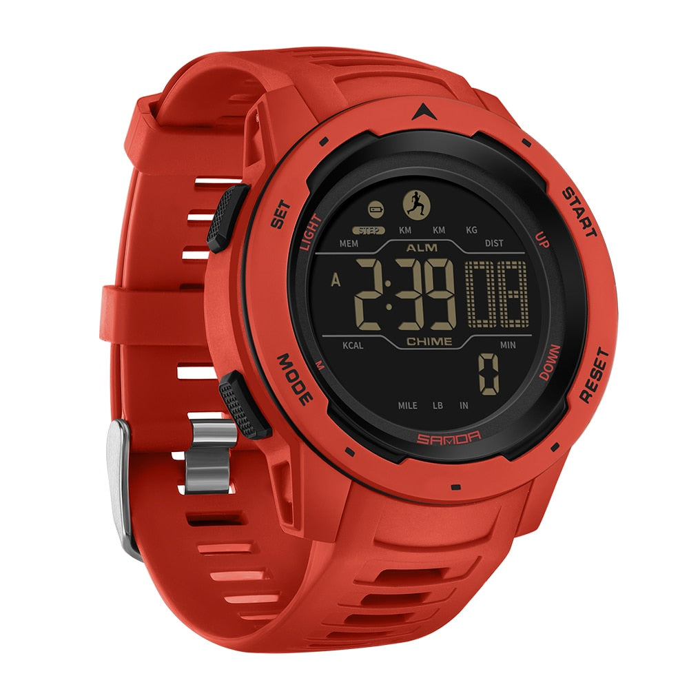 Niki | Waterproof Military Pedometer Digital Watch