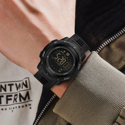 Niki | Waterproof Military Pedometer Digital Watch
