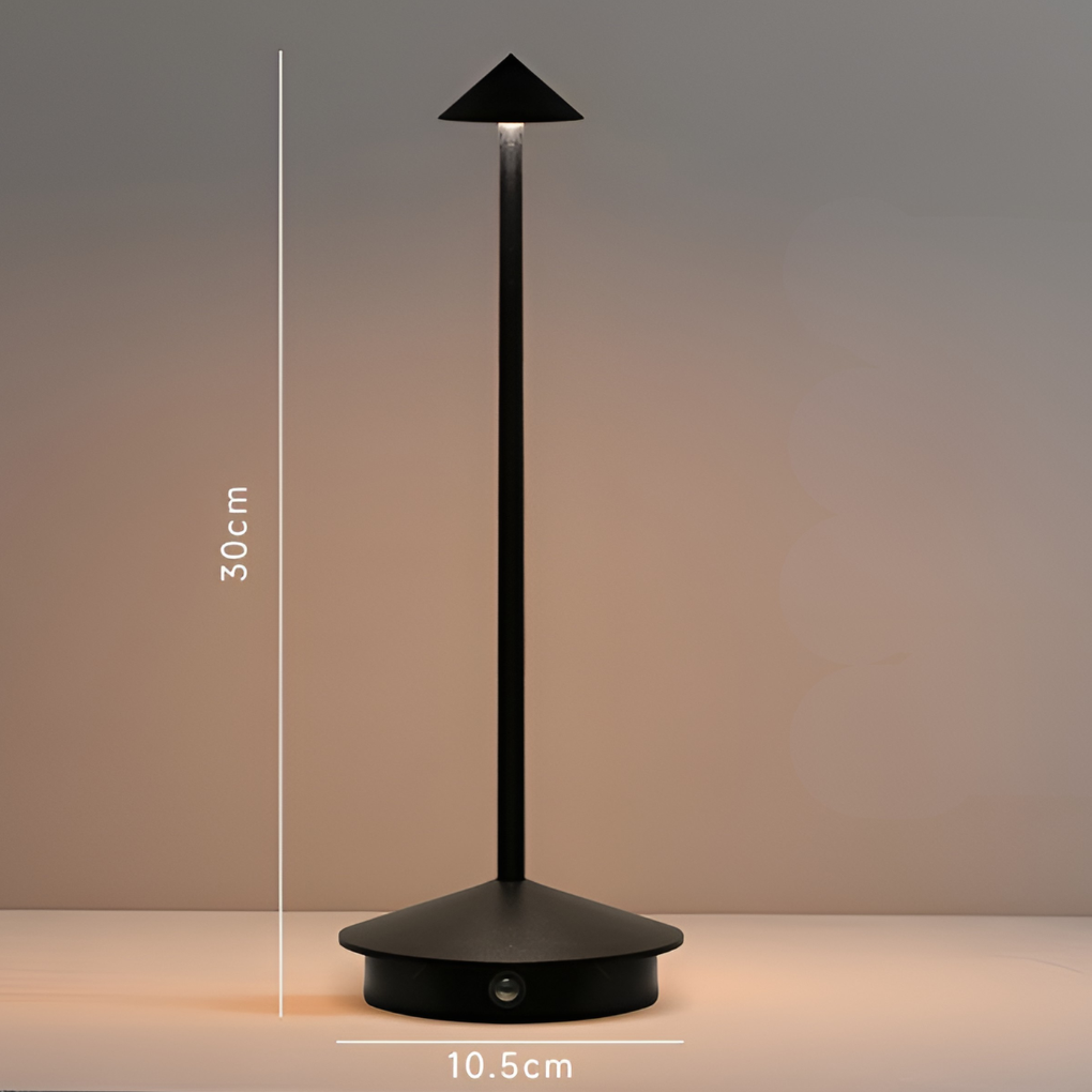 Niki | Cordless LED Accent Lamp with Tapered Base