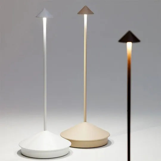 Niki | Cordless LED Accent Lamp with Tapered Base