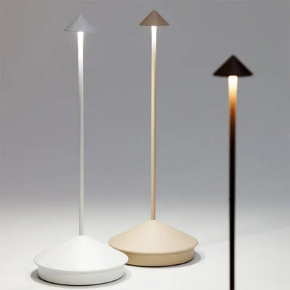 Niki | Cordless LED Accent Lamp with Tapered Base