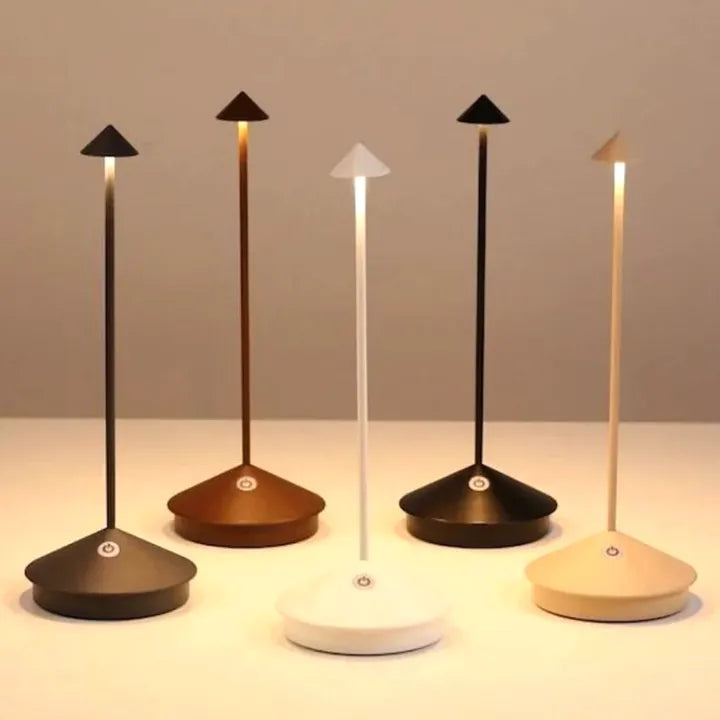 Niki | Cordless LED Accent Lamp with Tapered Base