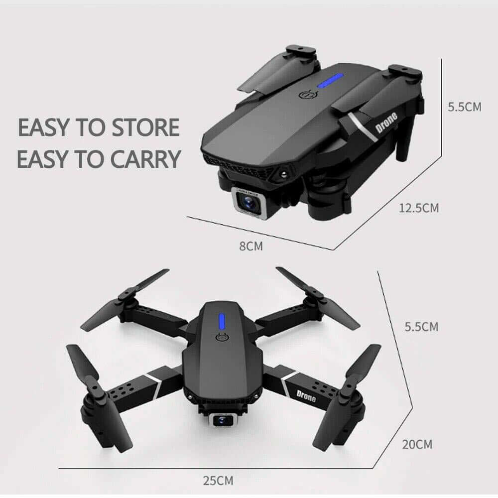 Niki | Black 4K HD Foldable Quadcopter Drone with WiFi FPV Camera
