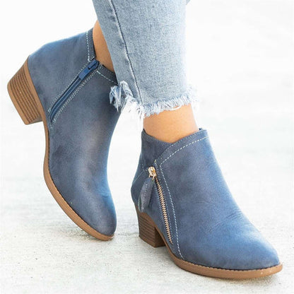 Niki | Comfortable Orthopedic Ankle Boots with Side Zip