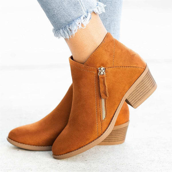 Niki | Comfortable Orthopedic Ankle Boots with Side Zip