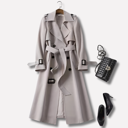 Women's Classic Belted Trench Coat