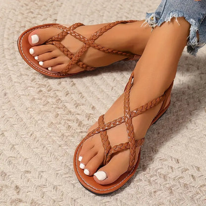 Niki | Comfortable Braided Flat Sandals for Women