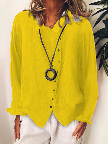 Niki | Lightweight Button-Down Linen Shirt