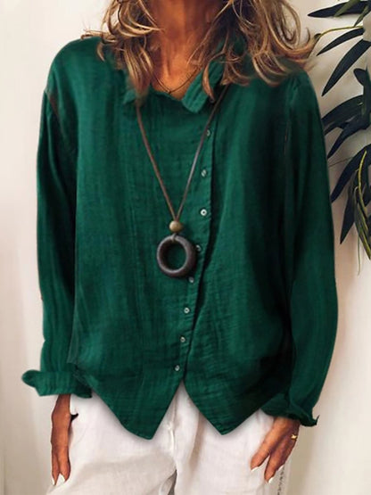 Niki | Lightweight Button-Down Linen Shirt