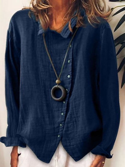 Niki | Lightweight Button-Down Linen Shirt