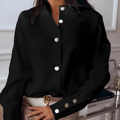 Quilted Texture Button-Up Shirt