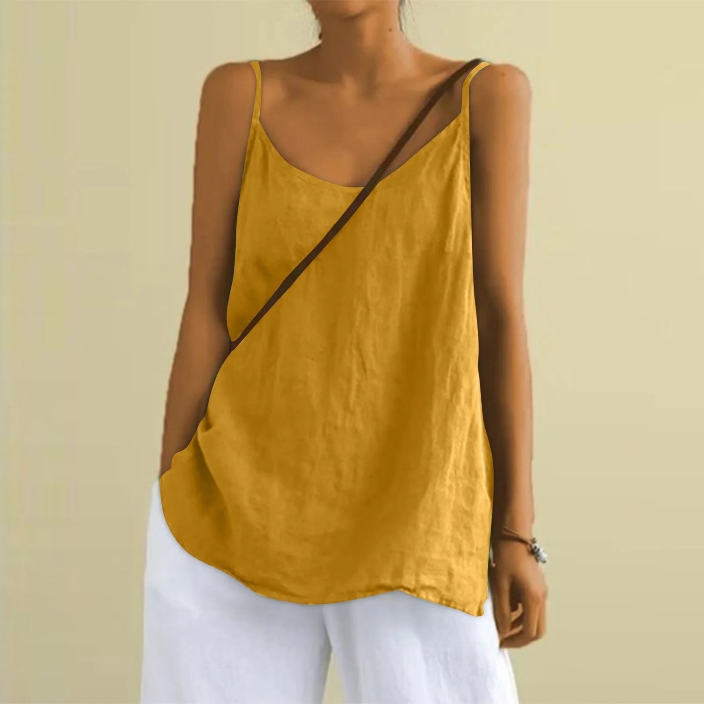 Niki | Women's Sleeveless V-Neck Knit Tank Top