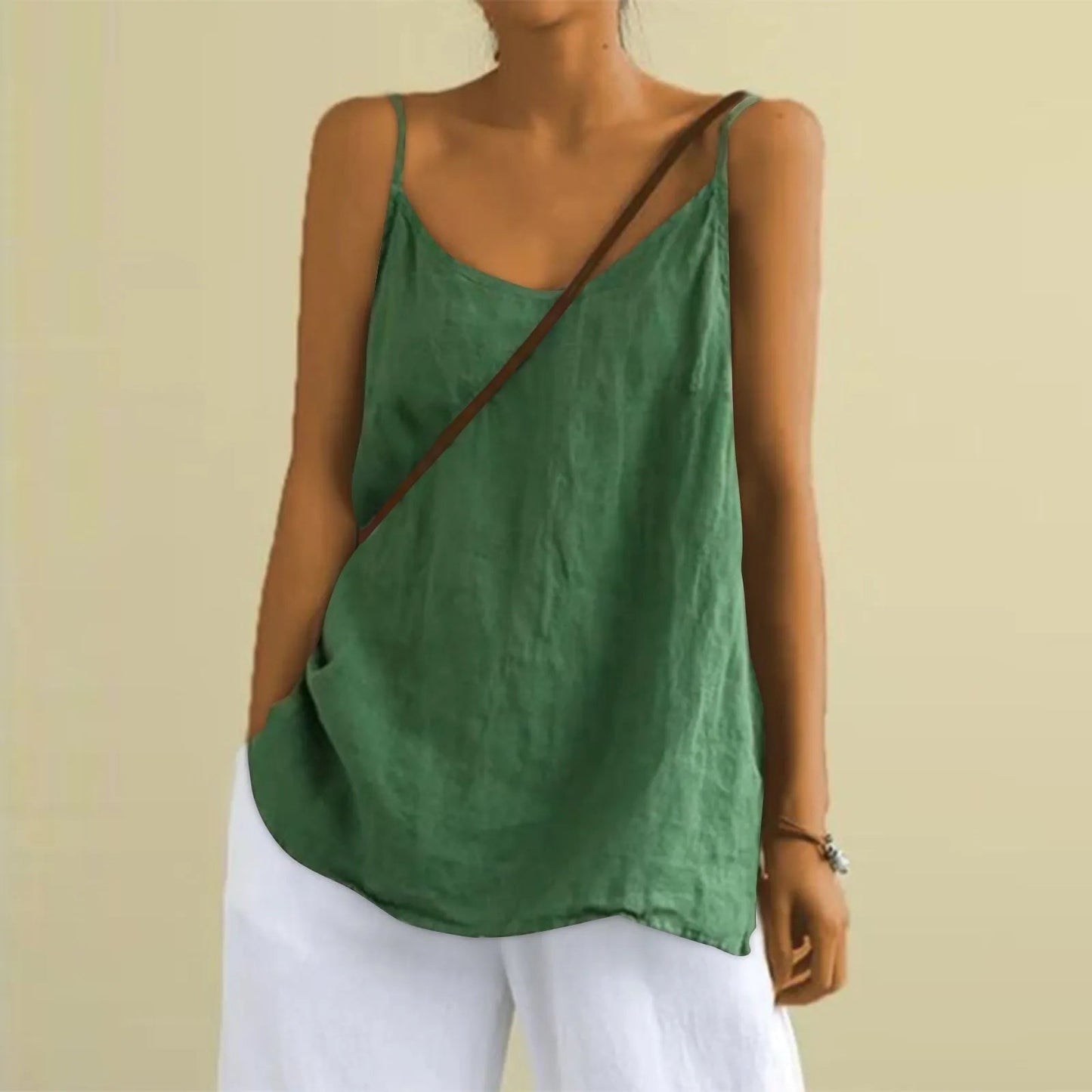 Niki | Women's Sleeveless V-Neck Knit Tank Top