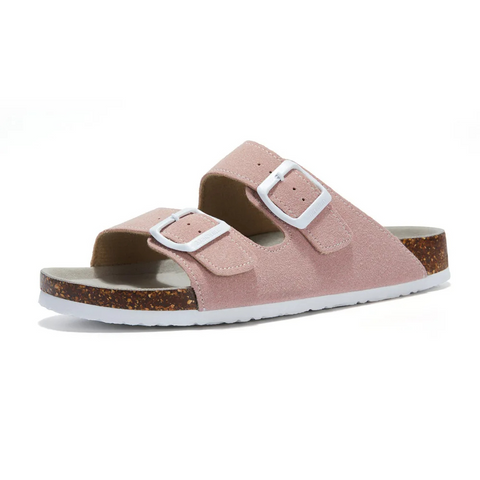 Women's Cork Footbed Slides with Adjustable Straps