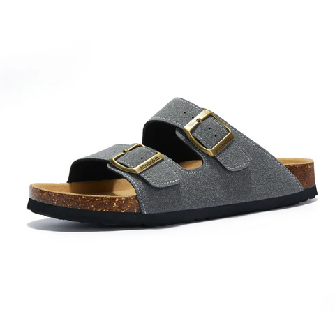 Women's Cork Footbed Slides with Adjustable Straps