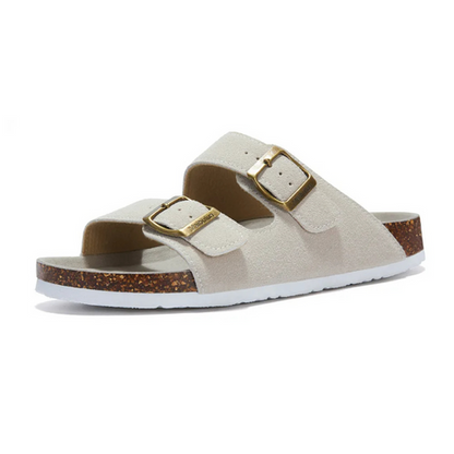 Women's Cork Footbed Slides with Adjustable Straps