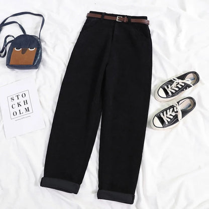 Niki | Women's High-Waisted Corduroy Pants