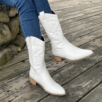 Women's Shiny Western Boots