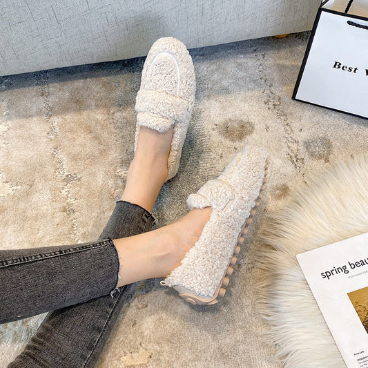 Soft Fleece Lined Slip-On Flats