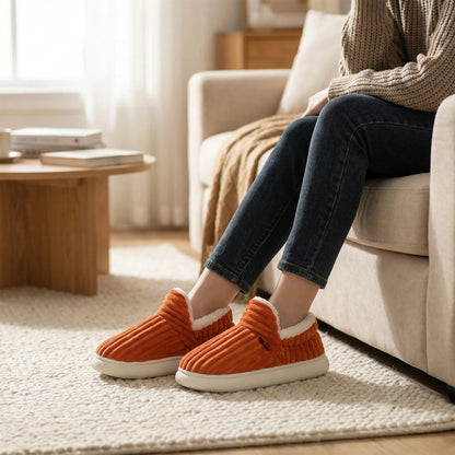 Cozy Ribbed Comfort Slippers