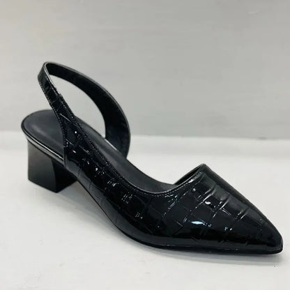 Niki | Women's Chic Croc Slingback Heels