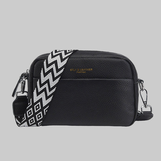 Niki | Women's Crossbody Camera Bag with Geometric Strap