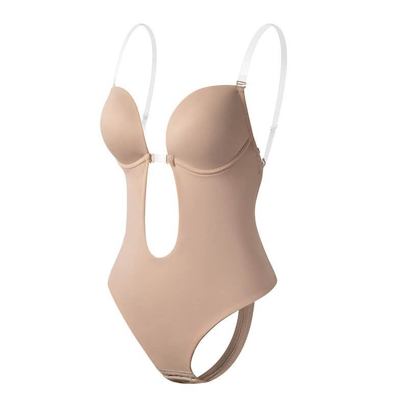 Deep V Backless Seamless Bodysuit