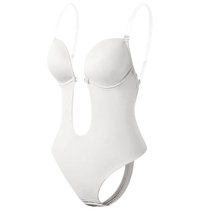 Deep V Backless Seamless Bodysuit