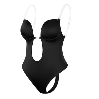 Deep V Backless Seamless Bodysuit