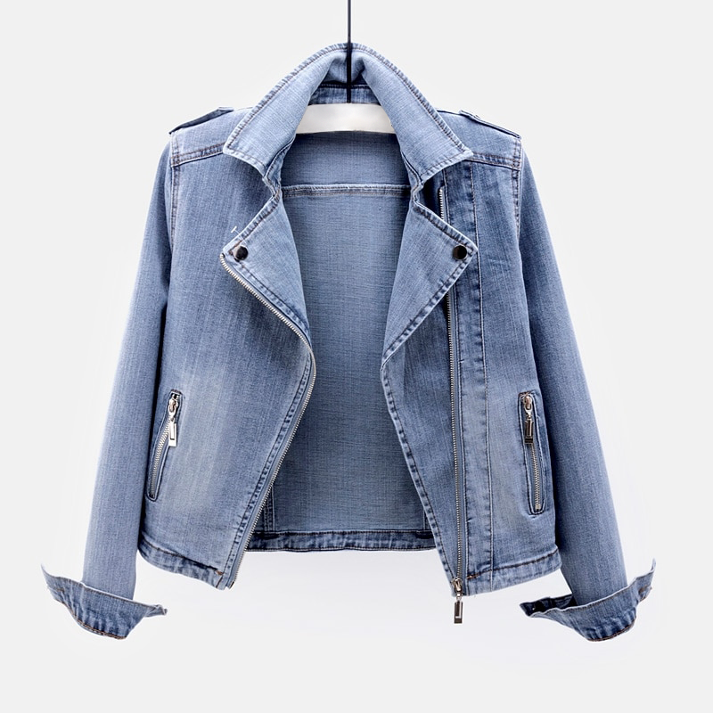 Niki | Women's Denim Biker Jacket Effortless Style