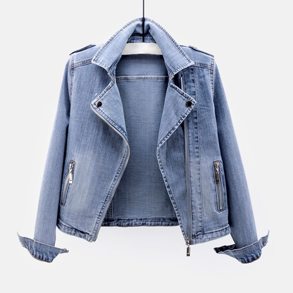 Niki | Women's Denim Biker Jacket Effortless Style