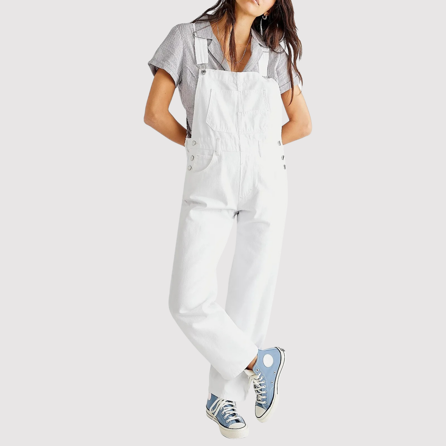 Niki | Women's Loose Fit Denim Dungarees