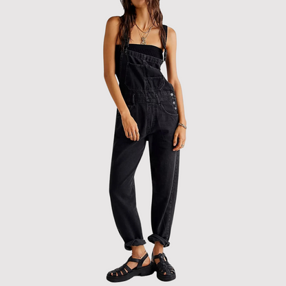 Niki | Women's Loose Fit Denim Dungarees