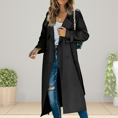 Women's Classic Double Breasted Trench Coat