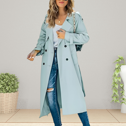 Women's Classic Double Breasted Trench Coat