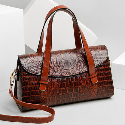 Niki | Women's Embossed Handbag with Flap