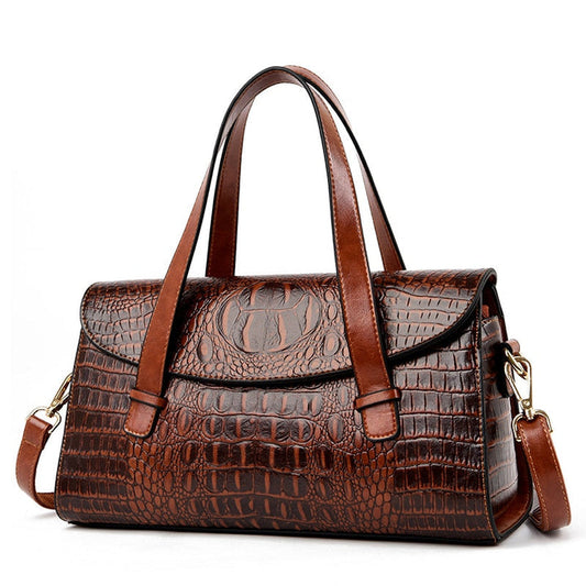 Niki | Women's Embossed Handbag with Flap