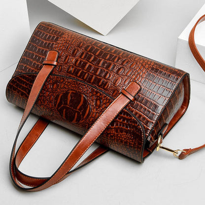 Niki | Women's Embossed Handbag with Flap