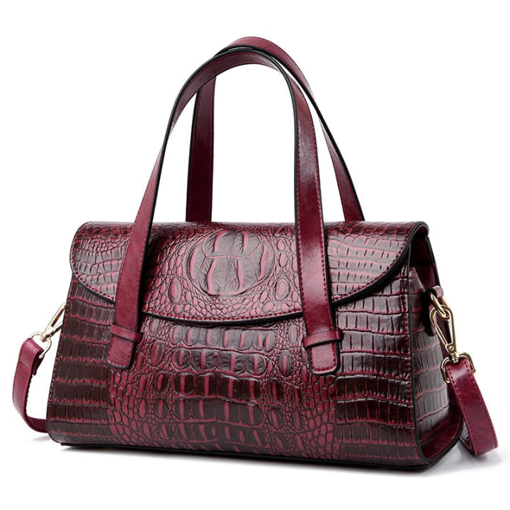 Niki | Women's Embossed Handbag with Flap