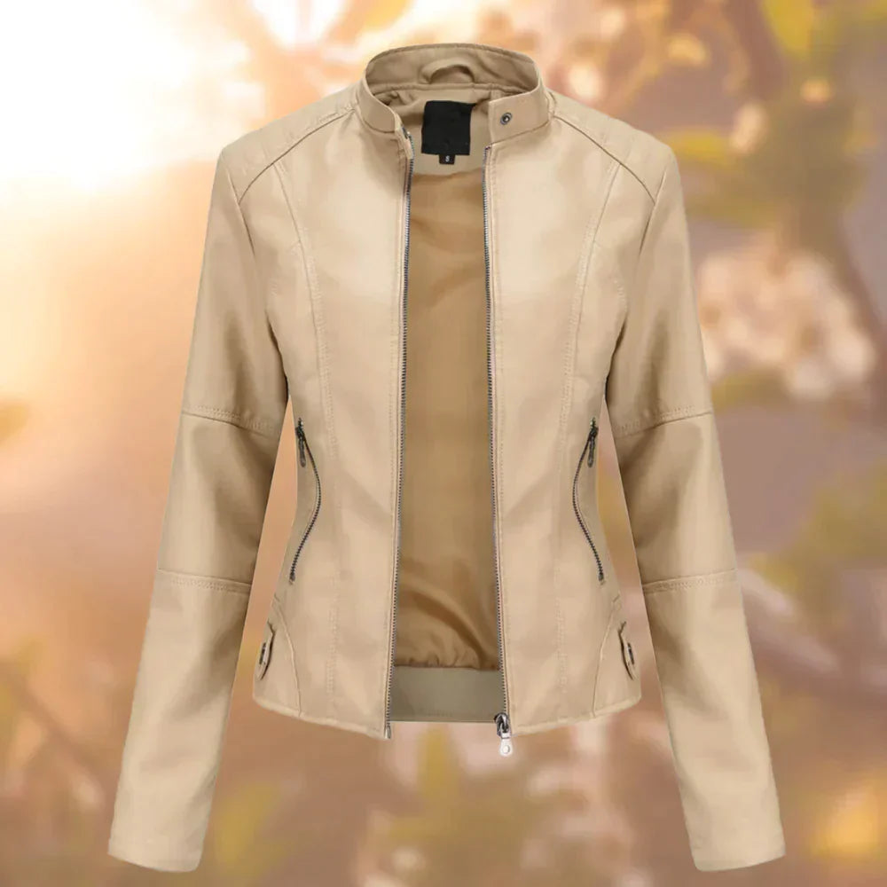 Niki | Women's Faux Leather Moto Jacket