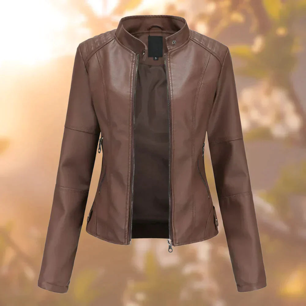 Niki | Women's Faux Leather Moto Jacket