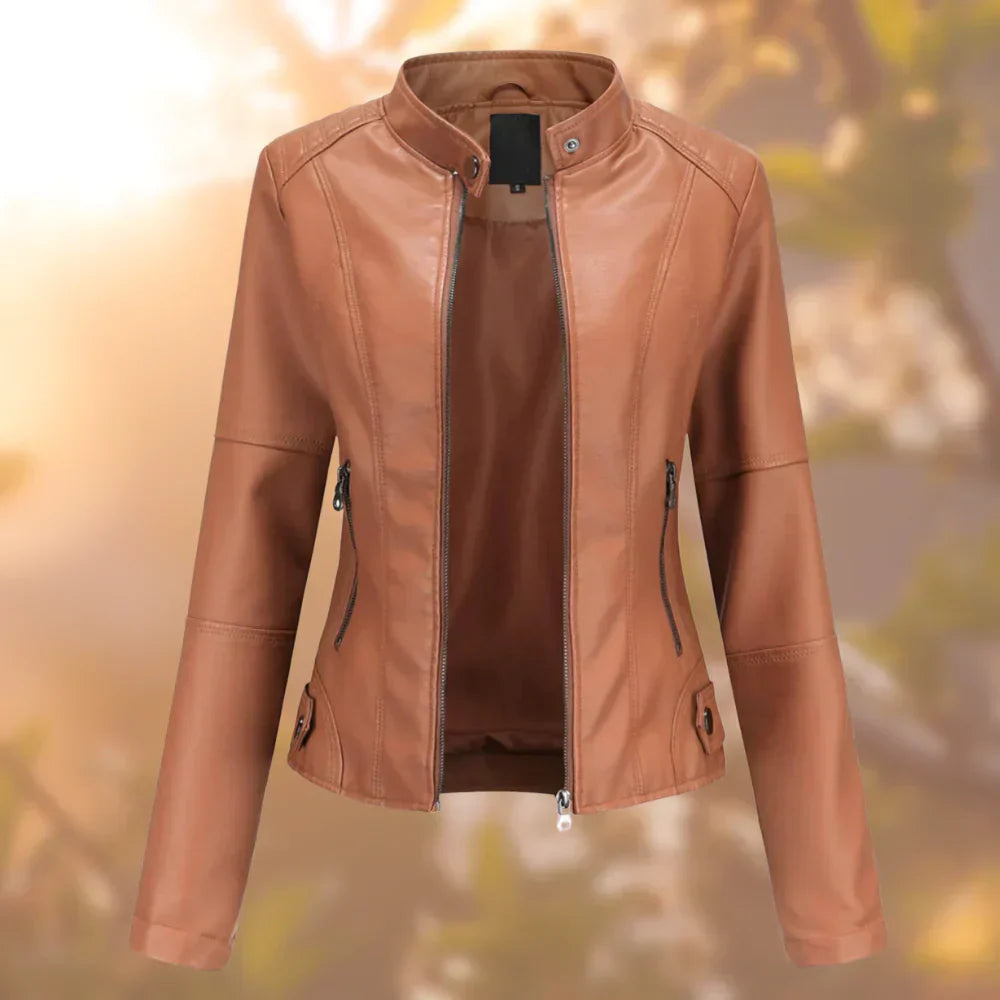 Niki | Women's Faux Leather Moto Jacket
