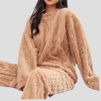 Women's Plush Fleece Pajama Set